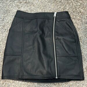 Express leather skirt